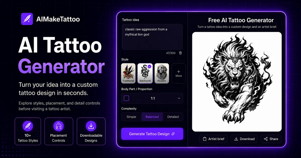 AIMakeTattoo — screenshot 1