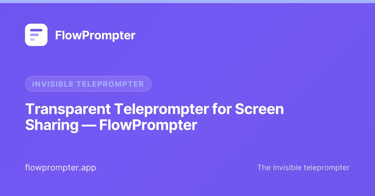 FlowPrompter — screenshot 1