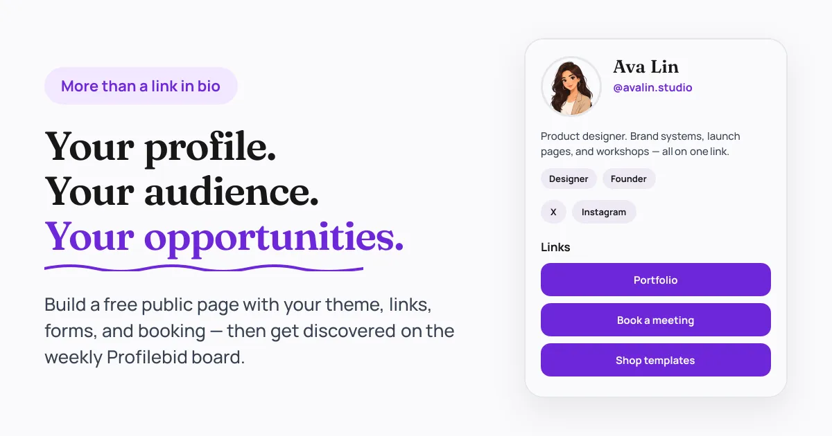 profilebid — screenshot 1
