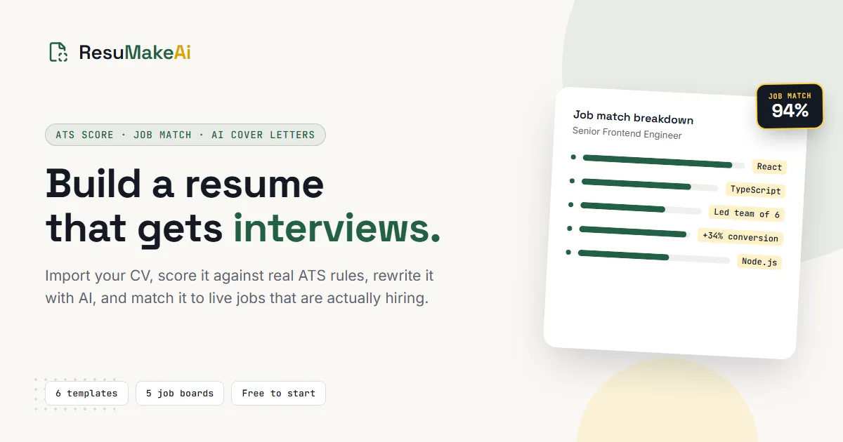 ResuMakeAi — screenshot 1