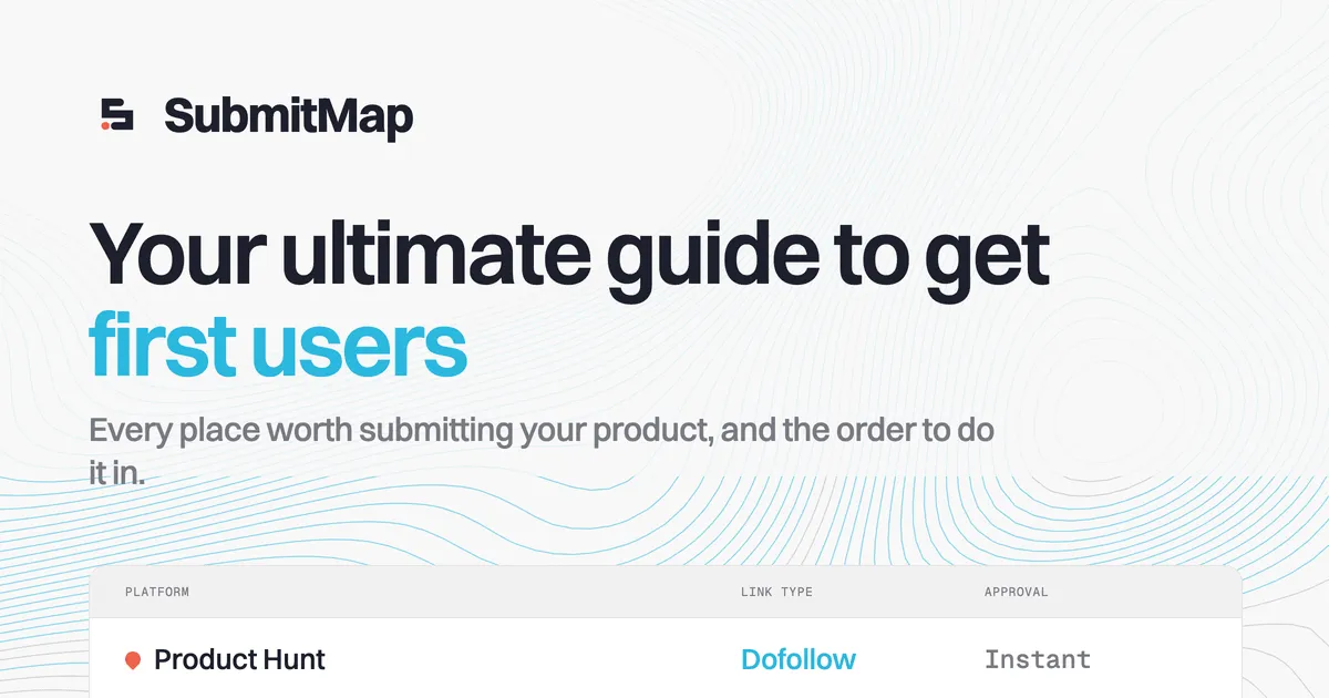 SubmitMap — screenshot 1