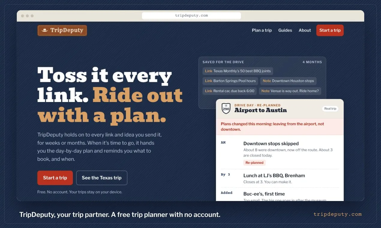 TripDeputy — screenshot 2