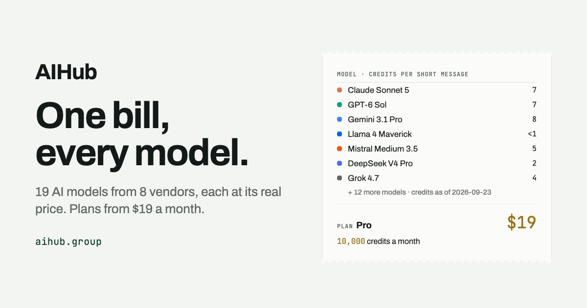 AIHub — screenshot 1