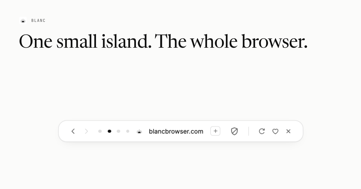 Blanc Browser — screenshot 2