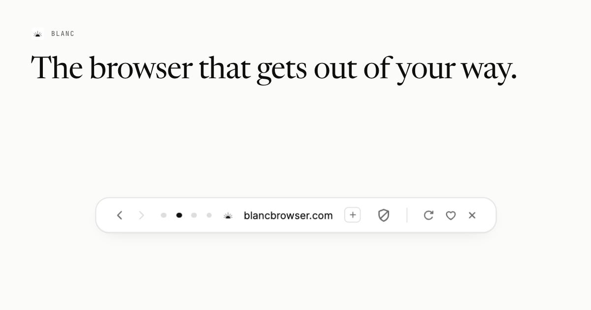 Blanc Browser — screenshot 1
