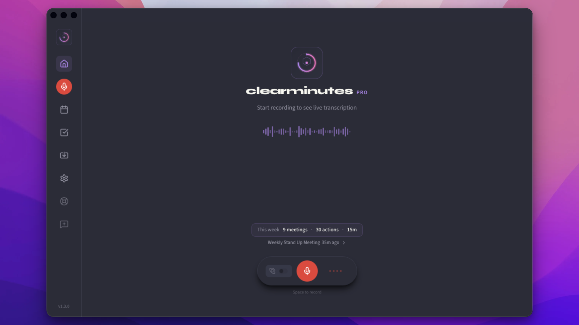 Clearminutes — screenshot 3