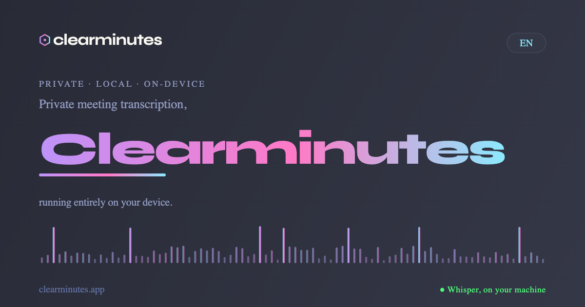Clearminutes — screenshot 1