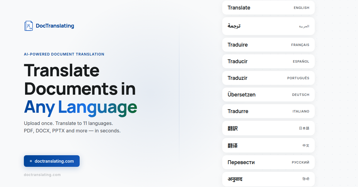 DocTranslating — screenshot 1