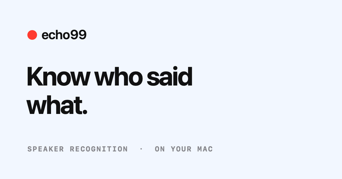 echo99 — screenshot 1