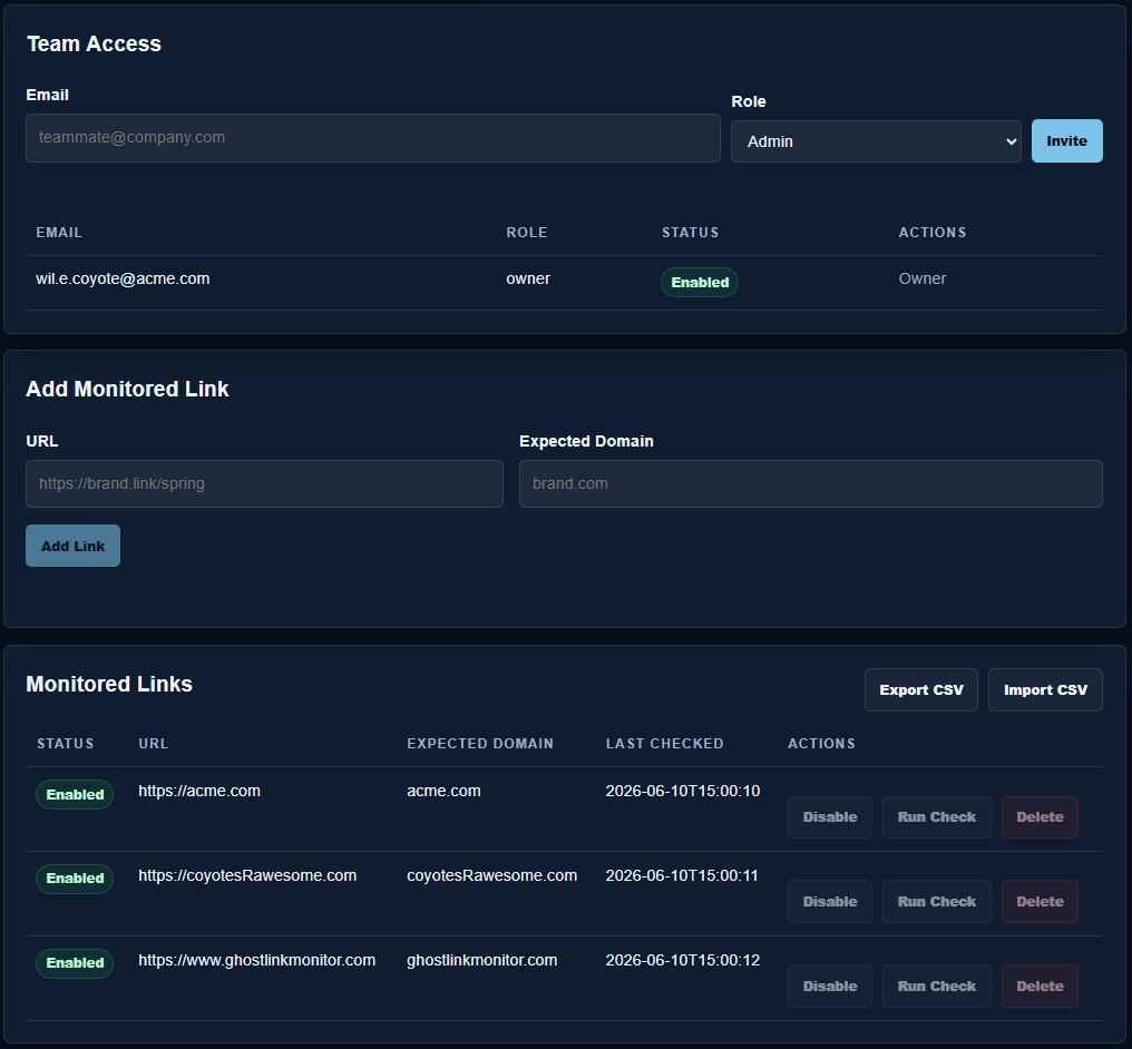GhostLink Monitoring — screenshot 3
