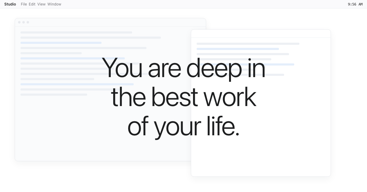 is the Google result line, so it carries the search terms.
og:title stays the story line — screenshot 1
