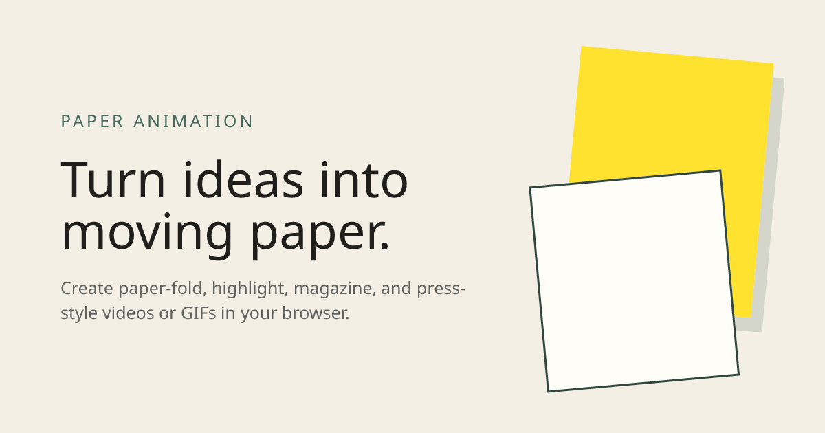 Paper Animation — screenshot 2