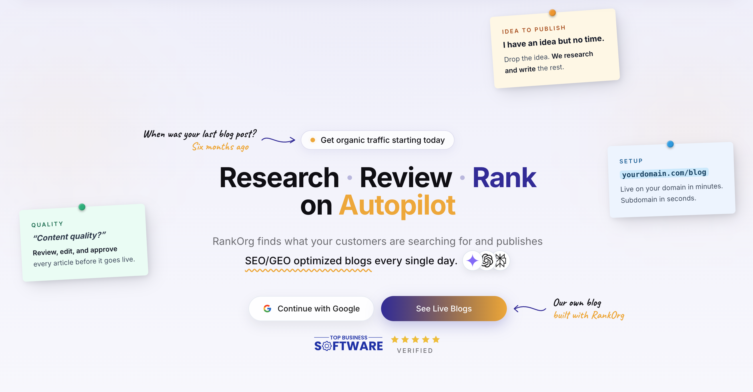 RankOrg — screenshot 1