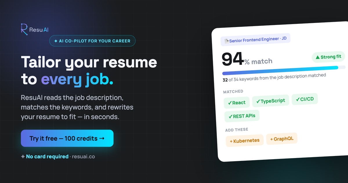 ResuAI — screenshot 1