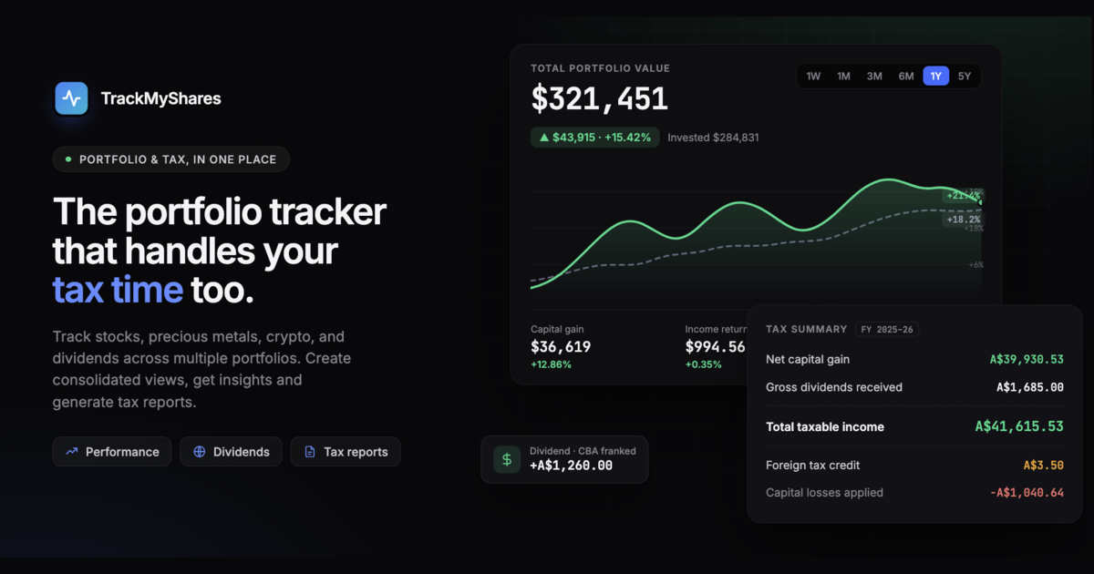 TrackMyShares — screenshot 1
