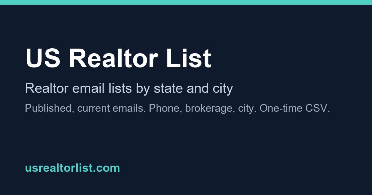 US Realtor List — screenshot 1