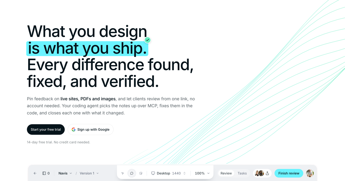 Website feedback tool with coding agent handoff — screenshot 1